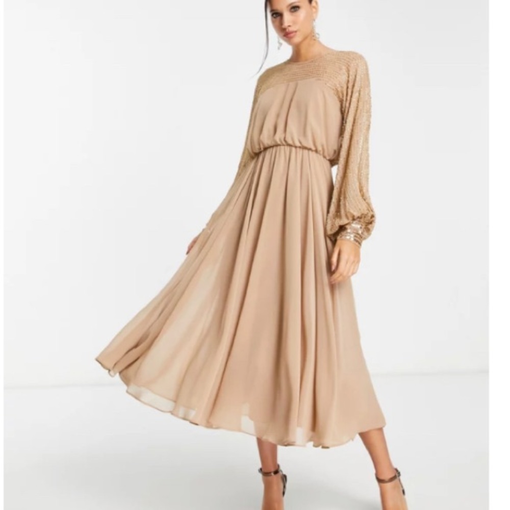 Gorgeous asos design midi dress size 8 women’s party dress